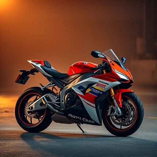 Close-up of a futuristic, glowing braking system